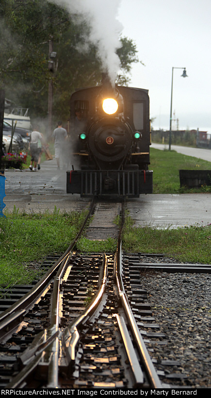 Preparing for the Second Run of the Day. The rain had let up.